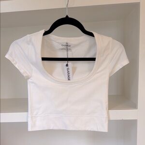 Garage White Women's Crop Top